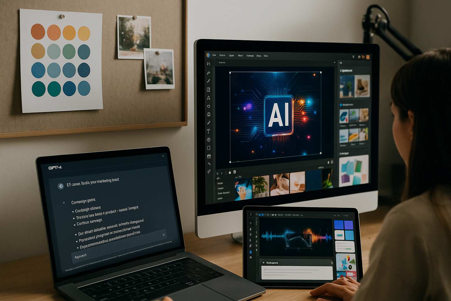AI marketing integration, from GPT-4’s multimodal capabilities to Canva’s AI design suite and Notion AI’s workflow expansion—plus new creative opportunities in podcasting.
