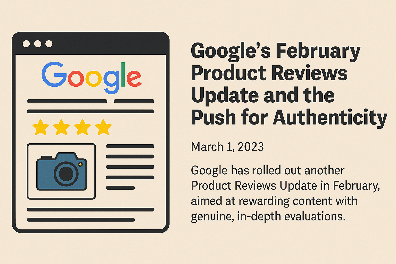 Google Product Reviews Update, SEO for reviews, authentic content, Google ranking factors