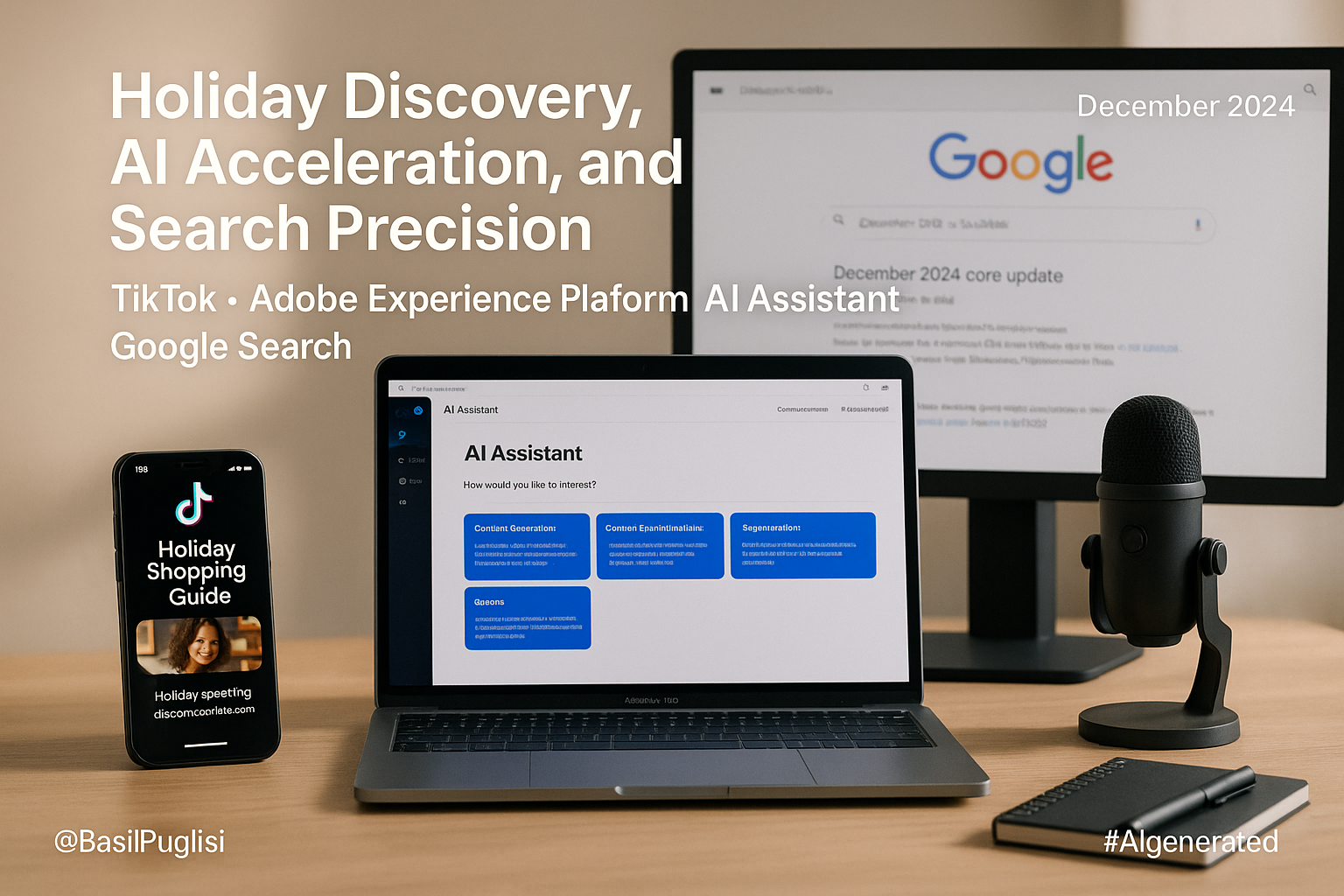 TikTok Holiday Shopping Guide, Adobe Experience Platform AI Assistant, Google December Core Update, influencer discovery, AI personalization, content audit, campaign cycle time, engagement lift, click through rate