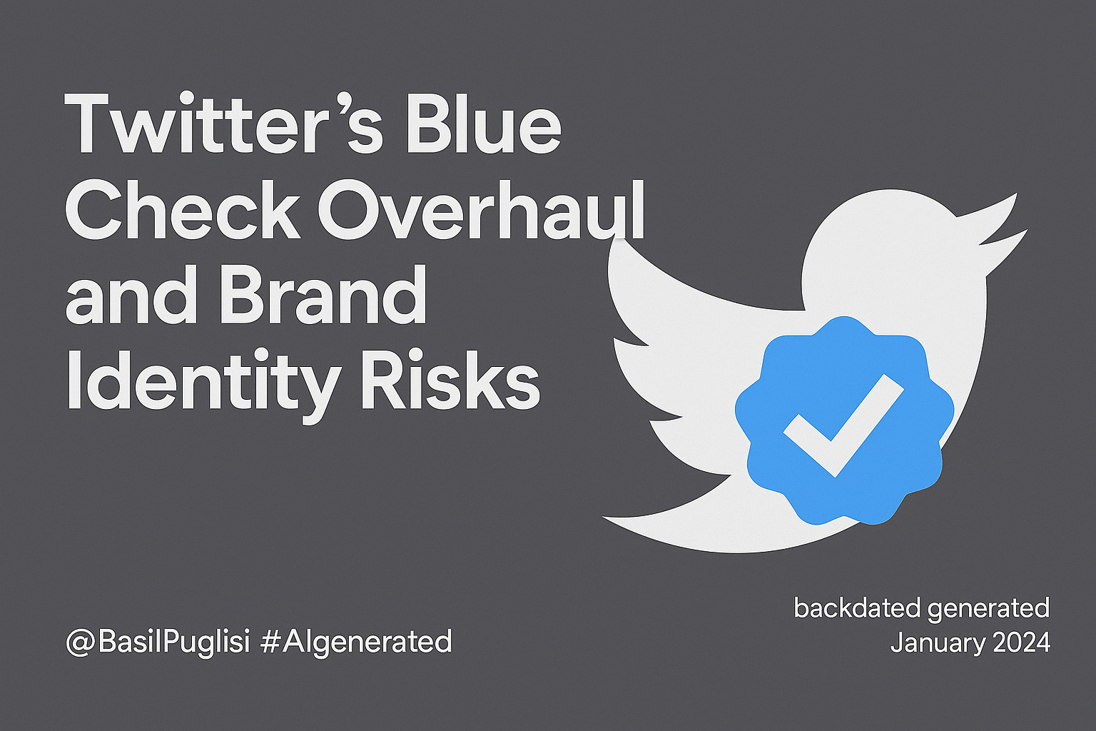 Twitter verification, blue check changes, brand identity, social media trust