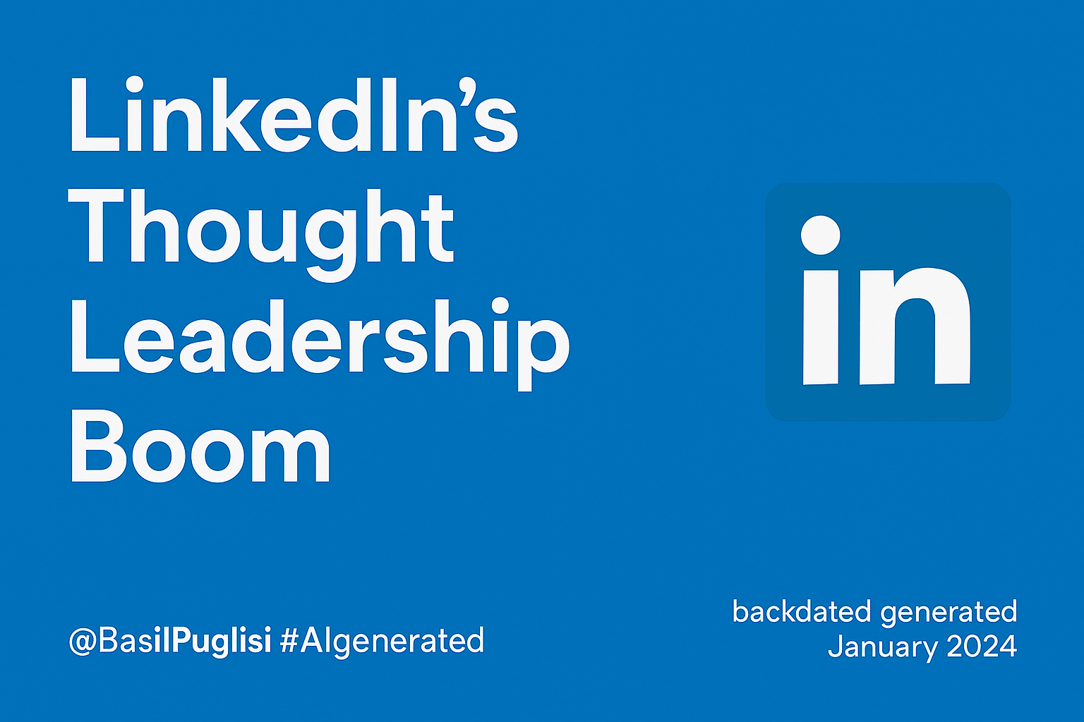 LinkedIn marketing, thought leadership, LinkedIn engagement, professional branding