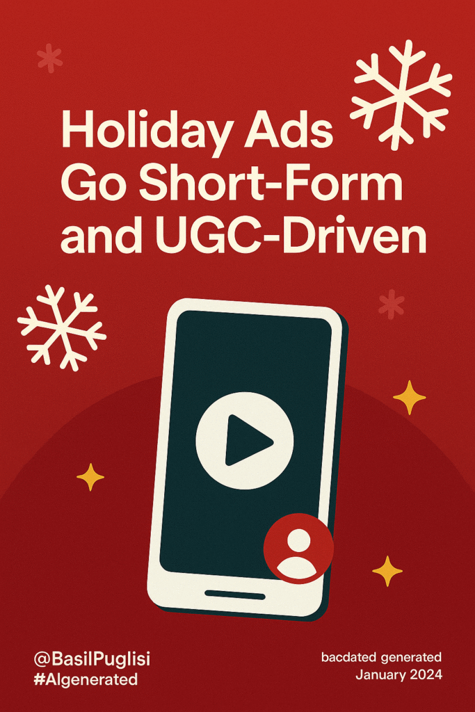 holiday marketing, UGC ads, short-form video, TikTok campaigns