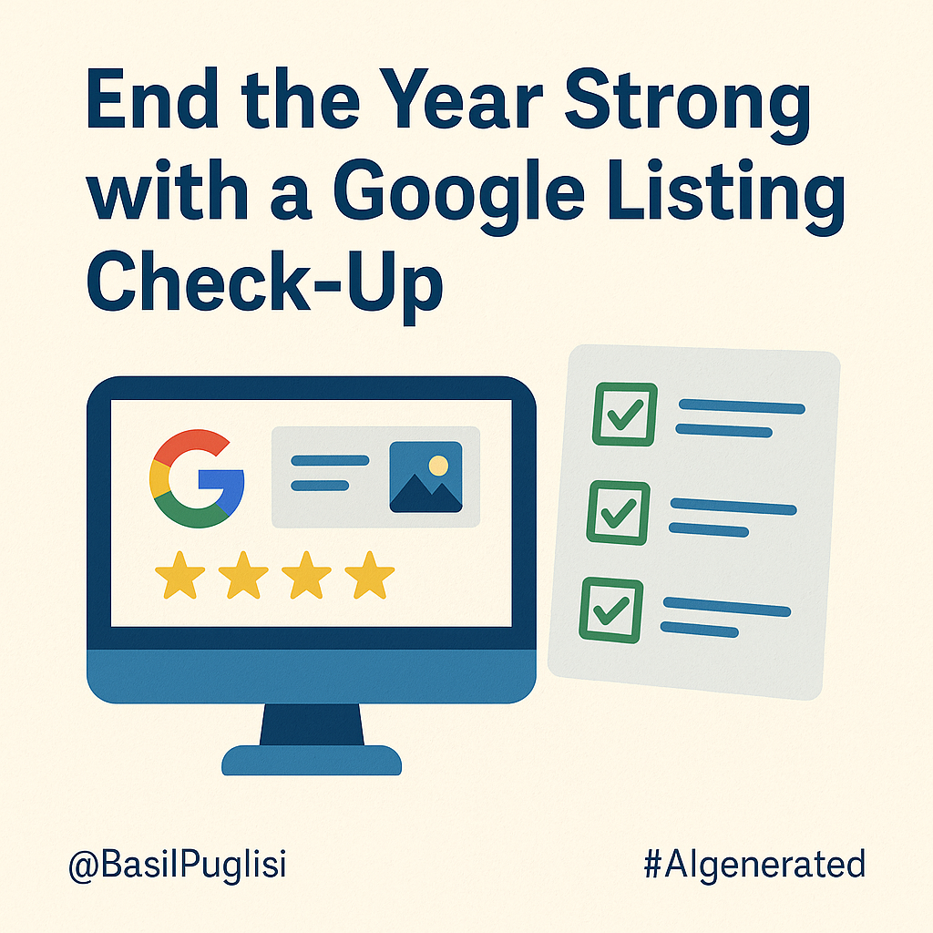 Run the audit, clean categories, add new photos.